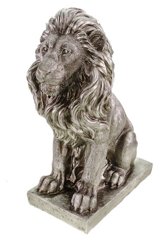 formano Tierfigur LÖWE AUF SOCKEL Antik-silber Majestätische Dekofigur 38x25x15cm formano Tierfigur LÖWE AUF SOCKEL Antik-silber Majestätische Dekofigur 38x25x15cm von formano