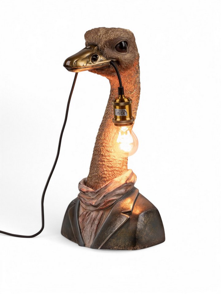 formano Tischleuchte Goldene Tier-Tischleuchte – Tierleuchte Pop-Art Deko mit urbanem Chic, Ausgefallen und stilvoll - Design-Tischlampen in Tierform – Strauß von formano