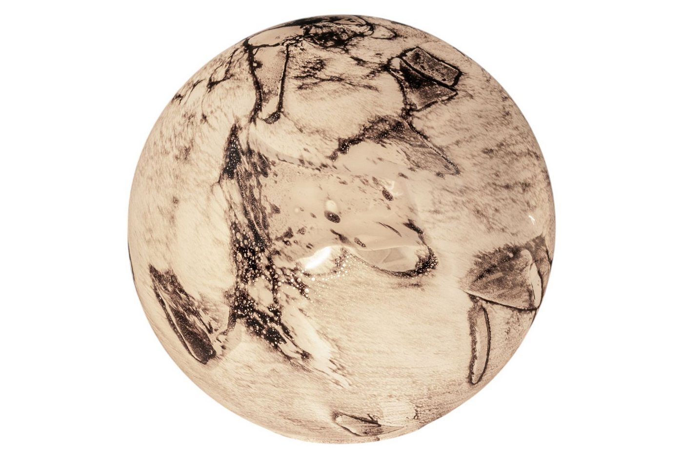 formano Tischleuchte Kugellampe Earth Glas Marmor Design 24 cm Tischlampe aus weißem Glas formano Tischleuchte Kugellampe Earth Glas Marmor Design 24 cm Tischlampe aus weißem Glas von formano