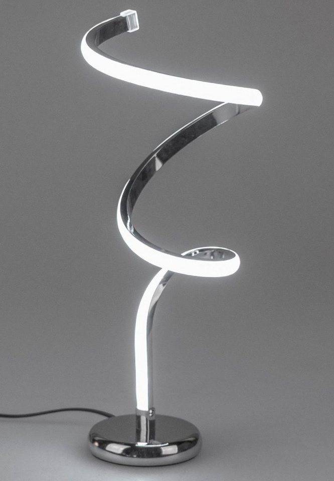 formano Tischleuchte LED Lichtband, Silber H:39cm D:18cm Metall von formano