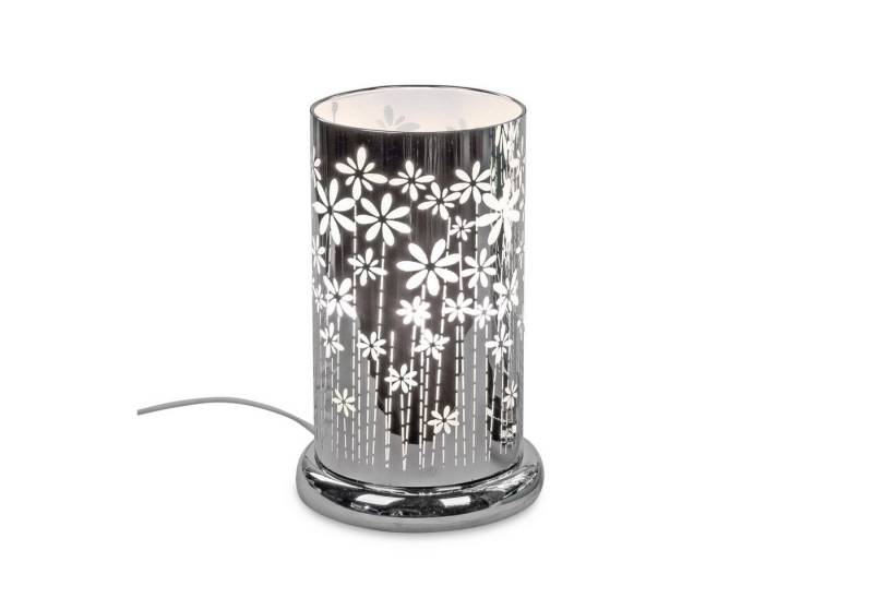 formano Nachttischlampe Touch, Farbe: Silber, Motiv: Blumen von formano