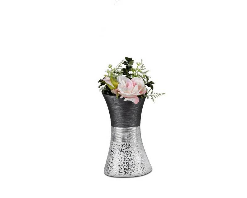 formano Tischvase Dekovase Tulpenform aus dem Hause Formano in grau - silber 20 cm von formano