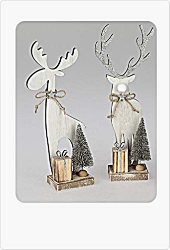 formano Weihnachten Deko Hirsch sort. H22cm aus Holz 1 von 2 weihnachtliche Figur Modell von formano