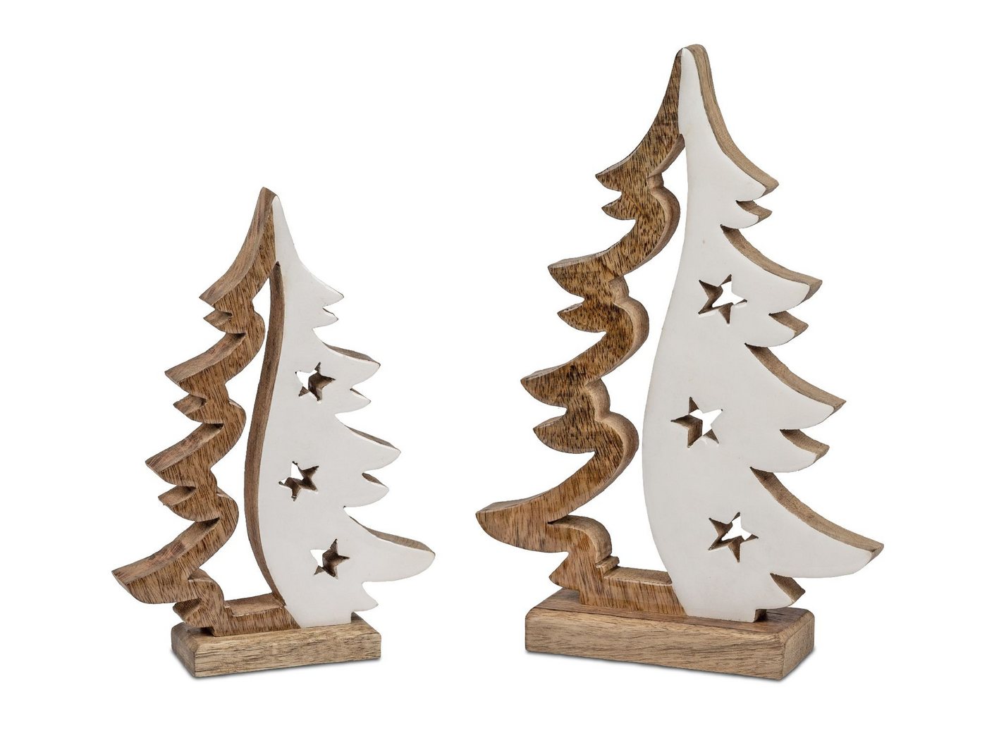 formano Weihnachtsfigur Alu Mangoholz, Farbe: natur, Motiv: Baum formano Weihnachtsfigur Alu Mangoholz, Farbe: natur, Motiv: Baum von formano