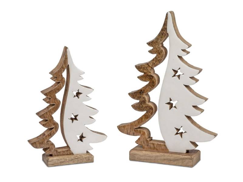formano Weihnachtsfigur Alu Mangoholz, Farbe: natur, Motiv: Baum formano Weihnachtsfigur Alu Mangoholz, Farbe: natur, Motiv: Baum von formano