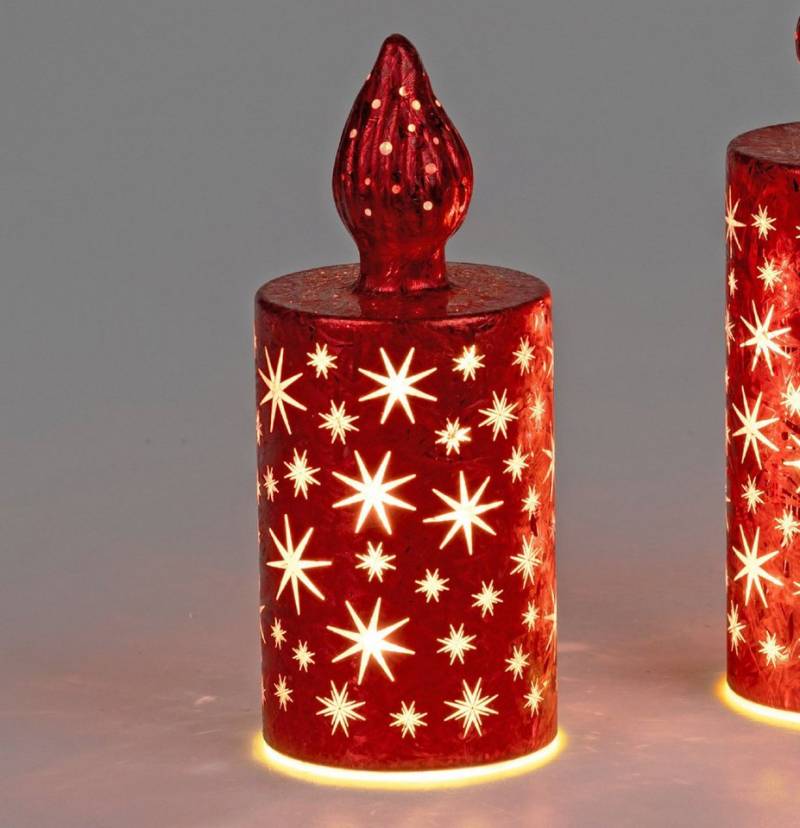 formano Weihnachtsfigur Frosty, Mit Timerfunktion, Rot, Motiv: Sterne formano Weihnachtsfigur Frosty, Mit Timerfunktion, Rot, Motiv: Sterne von formano