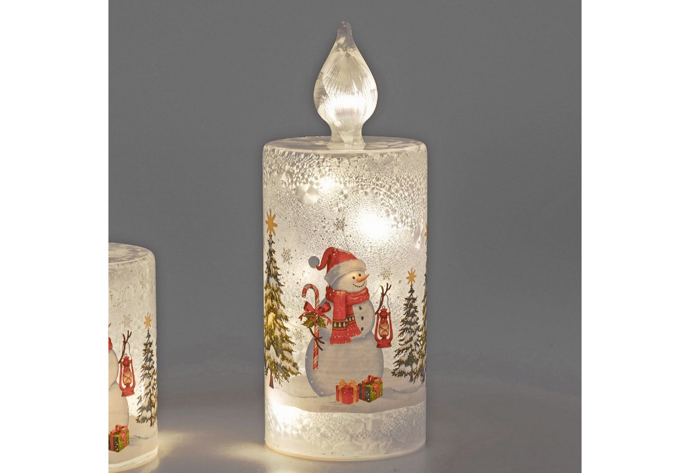 formano Weihnachtsfigur Schneemann, Mit Timerfunktion, Weiß, Motiv: Schneemann von formano