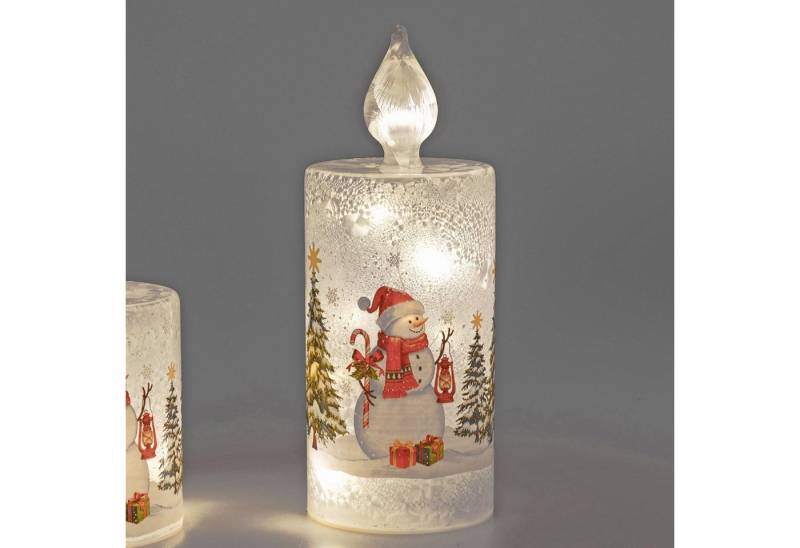 formano Weihnachtsfigur Schneemann, Mit Timerfunktion, Weiß, Motiv: Schneemann von formano