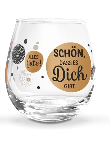 formano Whiskyglas, Wasserglas oder auch Weinglas mit Spruch Schön dass.. von formano