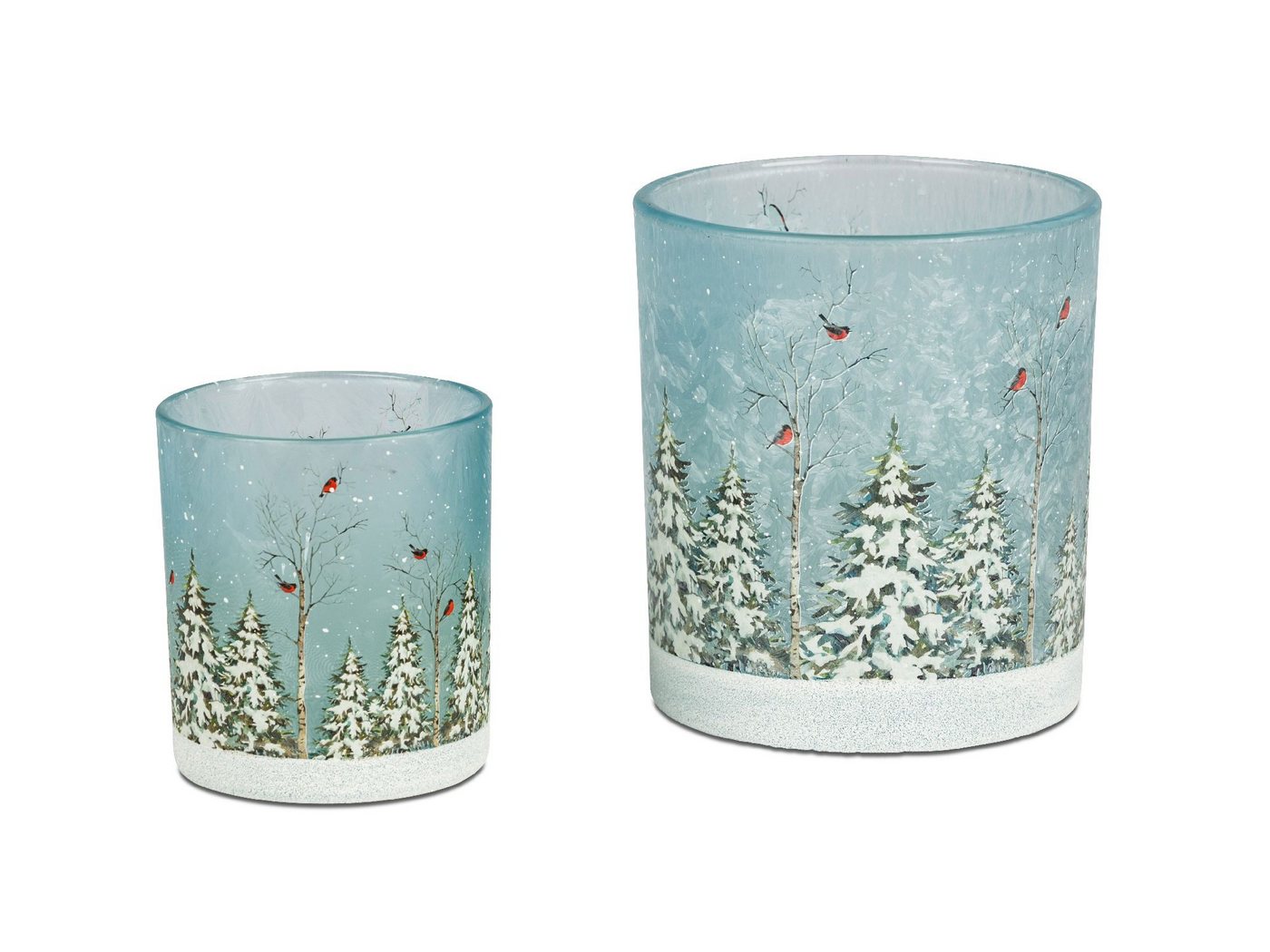 formano Windlicht Winterwald, Farbe: Blau, Motiv: Winterwald formano Windlicht Winterwald, Farbe: Blau, Motiv: Winterwald von formano