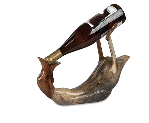 formano dekorative Figur Ente trinkend 34cm aus Holz Deko Frühjahr von formano