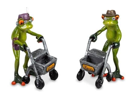 formano wunderschönes 2er Set lustige Frösche Froschpaar Renterduo Rentner mit Rollator Figur Poly 16 cm formano wunderschönes 2er Set lustige Frösche Froschpaar Renterduo Rentner mit Rollator Figur Poly 16 cm von formano