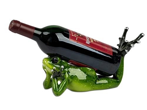 wunderschöner Formano Flaschenhalter handbemalt Froschhausen (Frosch 2 ca. 26 cm) von formano