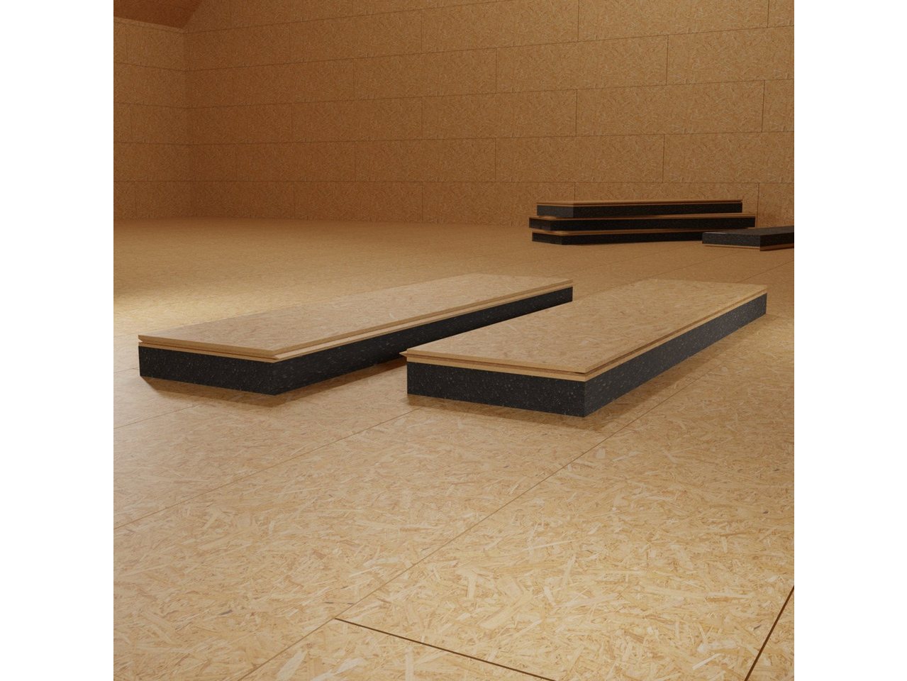 fortis Dämmplatte OSB Dachbodenelement WLG 030 78 mm fortis Dämmplatte OSB Dachbodenelement WLG 030 78 mm von fortis