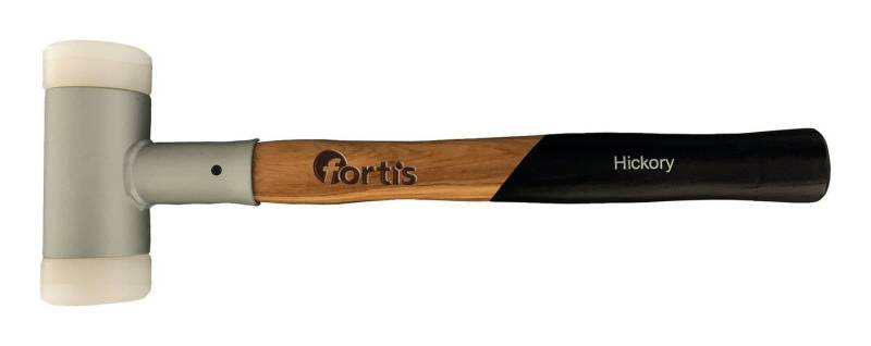 fortis Gummihammer, Schonhammer 30 mm mit Hickorystiel rückschlagfrei von fortis