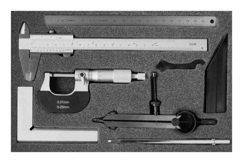 fortis Messschieber, Messzeug-Satz 7-teilig von fortis