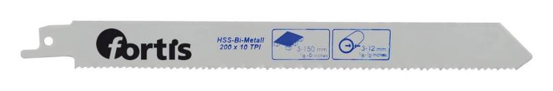 fortis Säbelsägeblatt (2 Stück), Bi-Metall HSS 200 / 18 / 2,5 von fortis