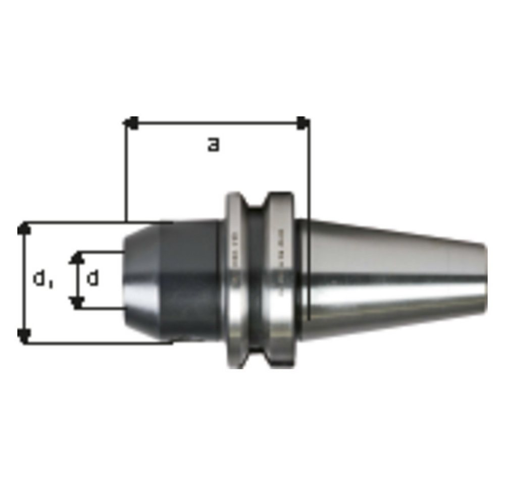 fortis Spannzwinge Flächenspannfutter JISB6339ADB D10 BT40 von fortis