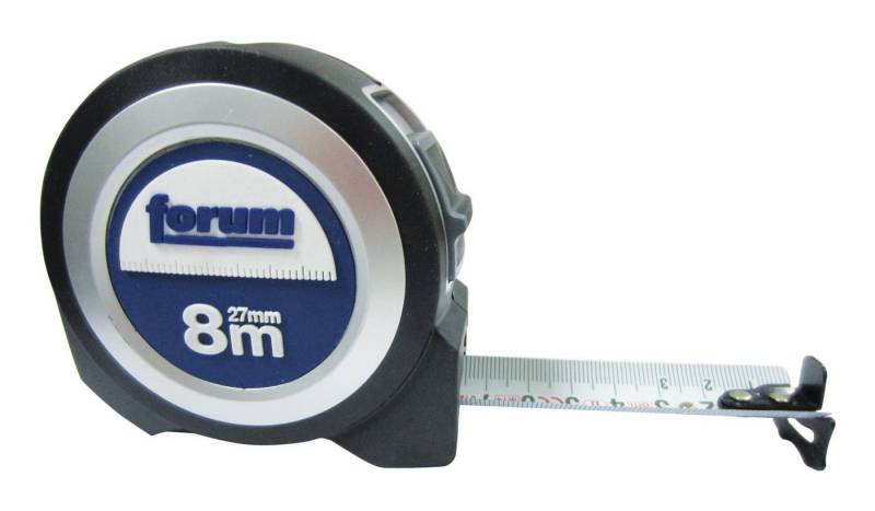 forum® Rollbandmaß, Taschenbandmaß Stahlband 8m x 27 mm von forum®