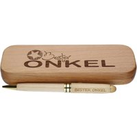 Holz-Kugelschreiber Mit Gravur "Bester Onkel" von foryou24