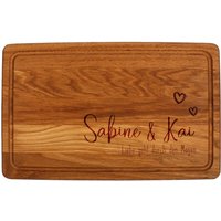 Holz Schneidebrett Dunkel Mit Personalisierter Gravur Motiv 10 - Graviert Deinen Wunschnamen Geschenkidee Zur Hochzeit von foryou24