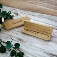 Kugelschreiber Mit Gravur Aus Holz | Personalisiert L Als Weihnachtsgeschenk - Geburtstaggeschenk von foryou24