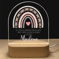 Nachtlicht Personalisiert Motivation | Babygeschenk Geburt Baby Regenbogen Nachtlampe Geschenk Nachtlicht Personalisiert Motivation | Babygeschenk Geburt Baby Regenbogen Nachtlampe Geschenk von foryou24