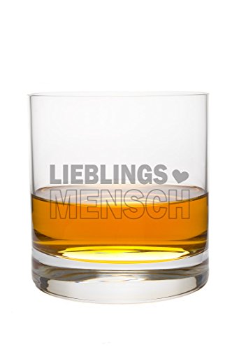 FORYOU24 Whiskeyglas Leonardo mit Lieblingsmensch Gravur - Whisky-Glas graviert Geschenkidee Valentinstag von FORYOU24