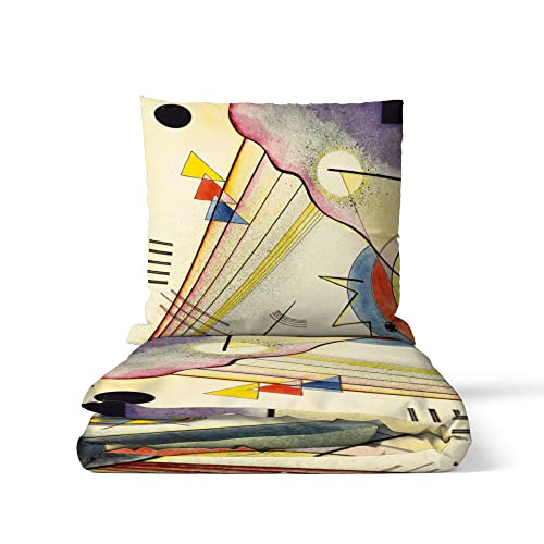fotobar.de Motivbettwäsche Kandinsky - Deutliche Verbindung Baumwolle Größe 135 x 200 cm + 80 x 80 cm von fotobar.de