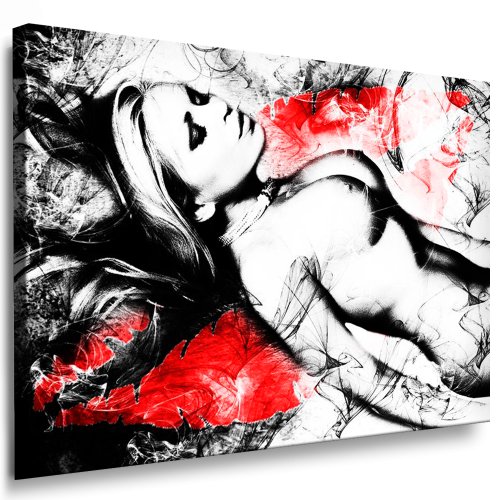 Erotik Akt Sexy Girl Leinwand Bild 120x80cm k. Poster ! Bild fertig auf Keilrahmen ! Pop Art Wandbilder, Bilder zur Dekoration - Deko. Akt/Erotik/Sexy Kunstdrucke und Gemälde von fotoleinwand24