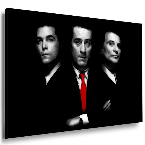 Goodfellas Kunst auf Leinwand Bild 100x70cm k. Poster ! Bild fertig auf Keilrahmen ! Pop Art Gemälde Kunstdrucke, Wandbilder, Bilder zur Dekoration - Deko. Film/Movie/Tv Stars Kunstdrucke von fotoleinwand24