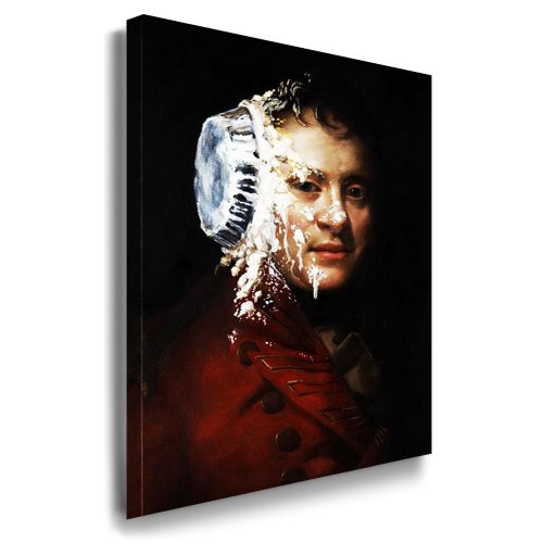 Graffiti Street Art Banksy Leinwand Bild 70x100cm / Pie Face Leinwandbild fertig auf Keilrahmen/Kunstdrucke, Leinwandbilder, Wandbilder, Poster, Gemälde, Pop Art Deko Kunst Bilder Graffiti Street Art Banksy Leinwand Bild 70x100cm / Pie Face Leinwandbild fertig auf Keilrahmen/Kunstdrucke, Leinwandbilder, Wandbilder, Poster, Gemälde, Pop Art Deko Kunst Bilder von fotoleinwand24
