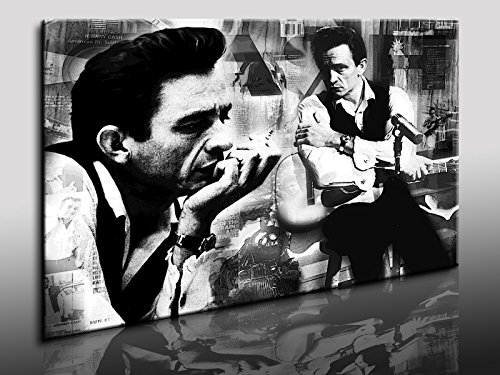 Kunstdruck Johnny Cash Bild, Leinwandbild fertig auf Keilrahmen/Leinwandbilder, Wandbilder, Poster, Pop Art Gemälde, Kunst - Deko Bilder von fotoleinwand24
