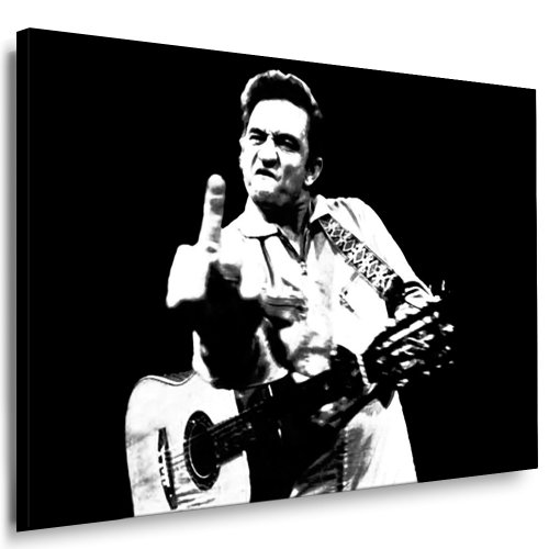 Kunstdruck Johnny Cash Bild Leinwandbild fertig auf Keilrahmen/Leinwandbilder, Wandbilder, Poster, Pop Art Gemälde, Kunst - Deko Bilder von fotoleinwand24