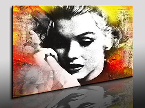 Kunstdruck"Marilyn Monroe" / Bild 100x70cm / Leinwandbild fertig auf Keilrahmen/Leinwandbilder, Wandbilder, Poster, Pop Art Gemälde, Kunst - Deko Bilder von fotoleinwand24