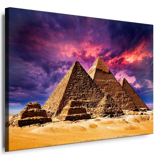 Leinwandbild Ägypten Pyramiden Bild Leinwandbild fertig auf Keilrahmen/Leinwandbilder, Wandbilder, Poster, Pop Art Gemälde, Kunst - Deko Bilder von fotoleinwand24