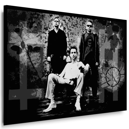 Leinwandbild Depeche Mode Leinwandbild fertig auf Keilrahmen/Leinwandbilder, Wandbilder, Poster, Pop Art Gemälde, Kunst - Deko Bilder von fotoleinwand24