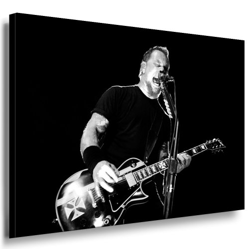 Metallica - James Hetfield/Bild 100x70cm / Leinwandbild fertig auf Keilrahmen/Leinwandbilder, Wandbilder, Poster, Pop Art Gemälde, Kunst - Deko Bilder von fotoleinwand24