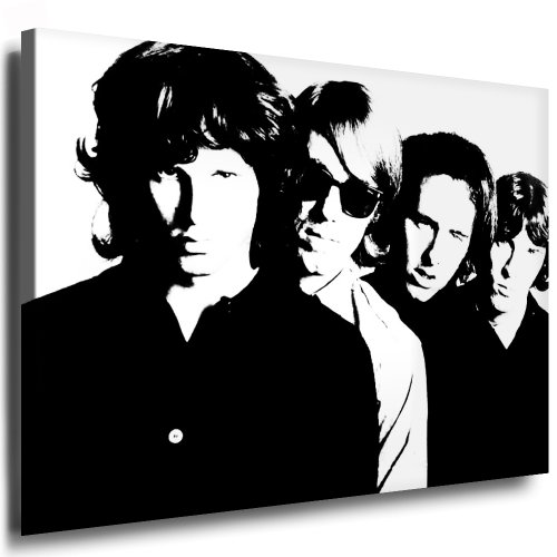 The Doors Kunstdruck - Jim Morrison Bild 100x70cm - Leinwandbild fertig auf Keilrahmen - Leinwandbilder, Wandbilder, Poster, Pop Art Gemälde, Kunst - Deko Bilder von fotoleinwand24