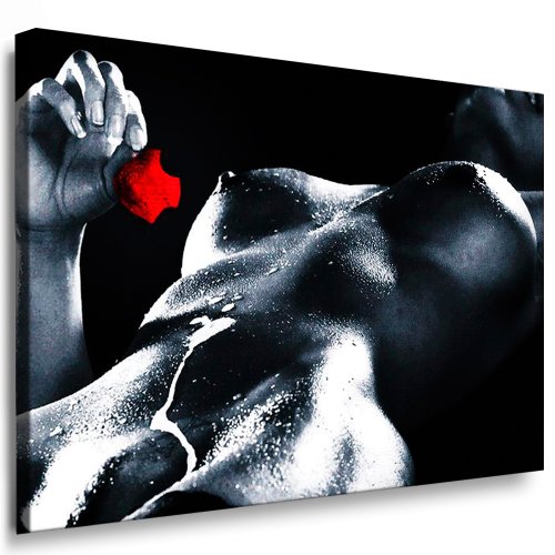 fotoleinwand24 Bild auf LEINWAND AKT EROTIK Girl (120x80cm) von fotoleinwand24