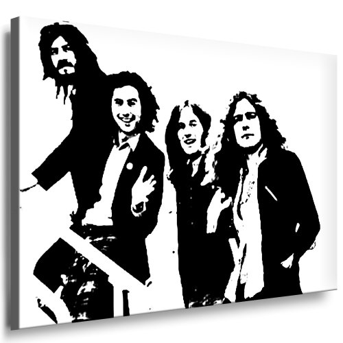 fotoleinwand24 Led Zeppelin Leinwand Bild 100x70cm k. Poster ! Bild fertig auf Keilrahmen ! Pop Art Gemälde Kunstdrucke, Wandbilder, Bilder zur Dekoration - Deko. Musik Stars Kunstdrucke von fotoleinwand24