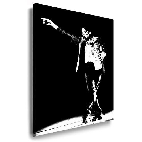 fotoleinwand24 Michael Jackson Kunstdruck - 100x70cm k. Poster ! Bild fertig auf Keilrahmen ! Pop Art Gemälde Kunstdrucke, Wandbilder - Bilder zur Dekoration - Deko. Musik Stars Kunstdrucke von fotoleinwand24
