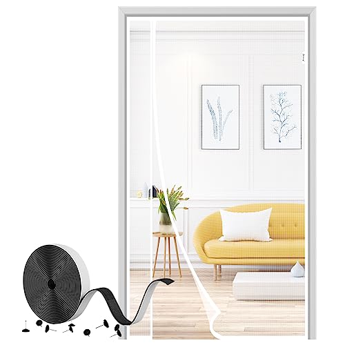 fowong Magnet Fliegengitter Insektenschutz Balkontür 145x225cm,Seitliche Öffnung Fliegengittertür ohne bohren Ideal Für Die Balkontür Kellertür und Terrassentür,weiß fowong Magnet Fliegengitter Insektenschutz Balkontür 145x225cm,Seitliche Öffnung Fliegengittertür ohne bohren Ideal Für Die Balkontür Kellertür und Terrassentür,weiß von fowong