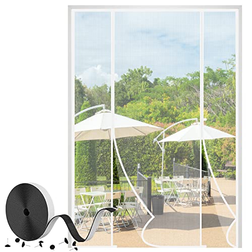 fowong Magnet Fliegengitter Tür, Insektenschutz Balkontür 170x240cm, Katzen Sicher, Stärkere Magneten Fliegengittertüren für Schiebetür, zwei Öffnungen, Weiß fowong Magnet Fliegengitter Tür, Insektenschutz Balkontür 170x240cm, Katzen Sicher, Stärkere Magneten Fliegengittertüren für Schiebetür, zwei Öffnungen, Weiß von fowong