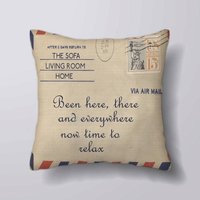 Air Mail Brief War Hier Und Überall Jetzt Zeit Zu Entspannen - Kissen Bezug Fall Oder Gefüllt Mit Einsatz von foxyNfoxy