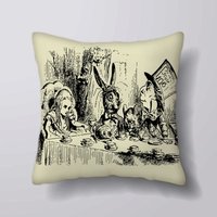 Alice Im Wunderland Mad Hatter Party - Kissen-Abdeckung Fall Oder Gefüllt Mit Einsatz von foxyNfoxy
