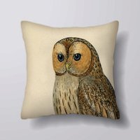 Eule Vogel - Fügen Sie Jeden Text-Anpassbare Personlized Kissen Abdeckung Fall Oder Gefüllt Mit Einsatz von foxyNfoxy