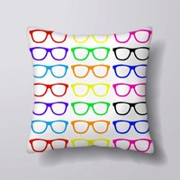 Geek Brille - Kissen Abdeckung Fall Oder Gefüllt Mit Einsatz von foxyNfoxy