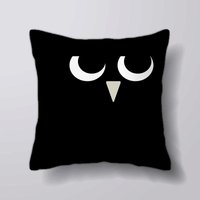 Grumpy Eule Schwarz Weiß - Kissen-Abdeckung Fall Oder Gefüllt Mit Einsatz Grumpy Eule Schwarz Weiß - Kissen-Abdeckung Fall Oder Gefüllt Mit Einsatz von foxyNfoxy