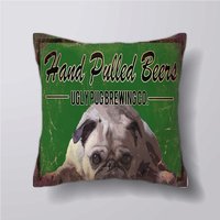 Hand Gezogen Biere Hässlich Mops Brauen Company Brew Bar Pub - Kissen-Abdeckung Fall Oder Gefüllt Mit Einsatz Hand Gezogen Biere Hässlich Mops Brauen Company Brew Bar Pub - Kissen-Abdeckung Fall Oder Gefüllt Mit Einsatz von foxyNfoxy